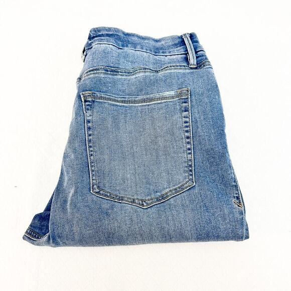 Good American Good Leg Denim Jeans Ripped Blue261 Size 16 - Picture 1 of 8